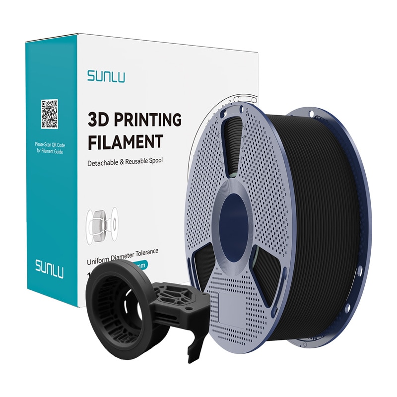Sunlu PETG høyhastighets matt filament (svart)