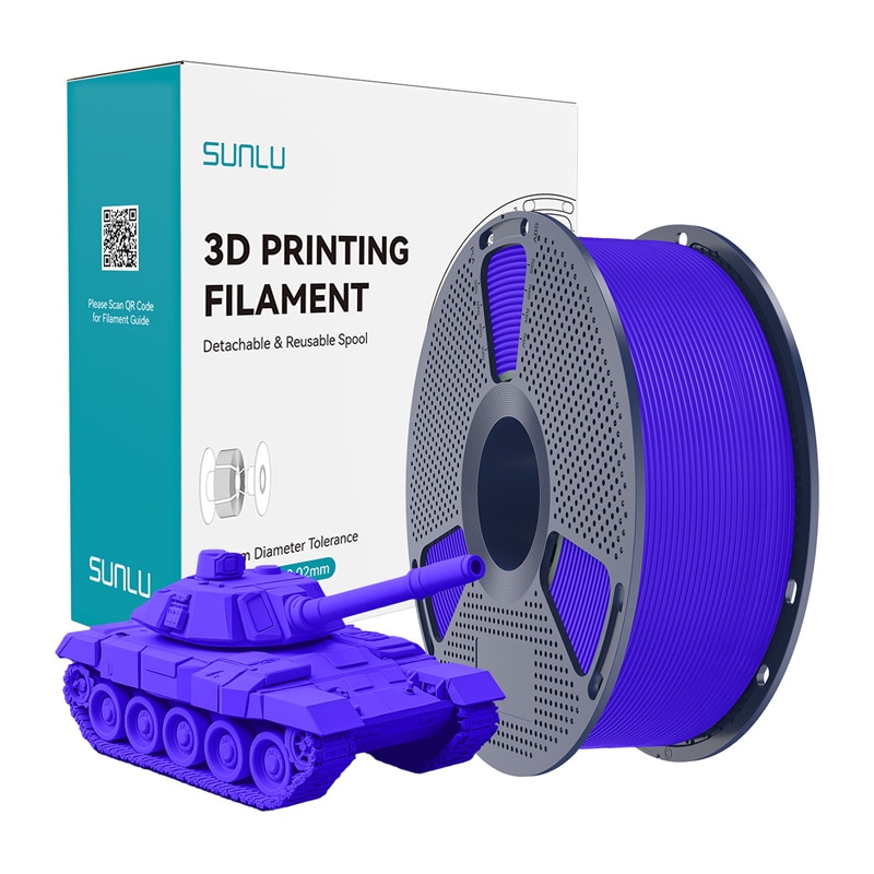 Sunlu PLA+ høyhastighets blå filament