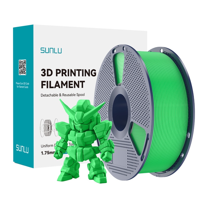 Sunlu PLA+ 2.0 Filament (grønn)