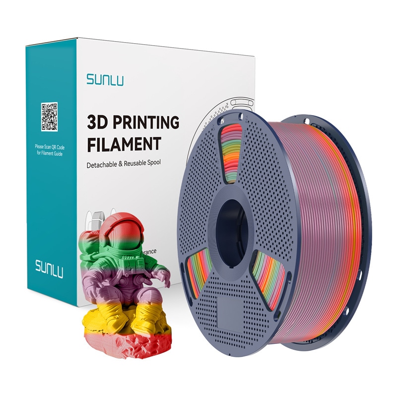 Sunlu PLA-filament (regnbuefarget) 01