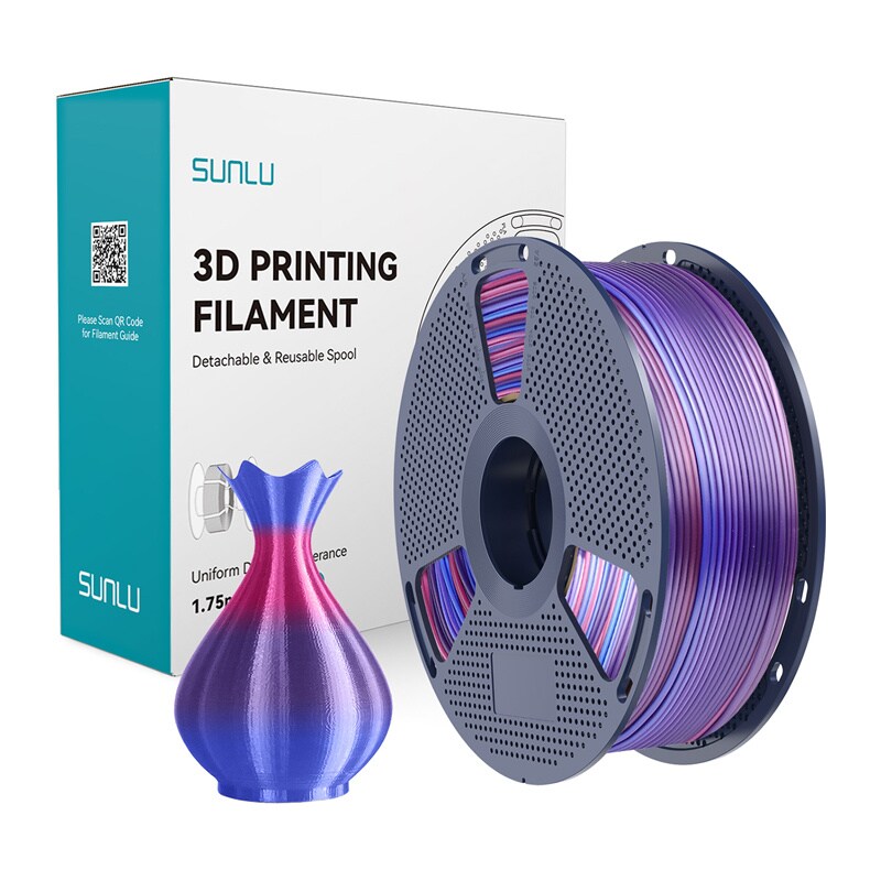 Sunlu PLA+ silkefilament (Rainbow 02)