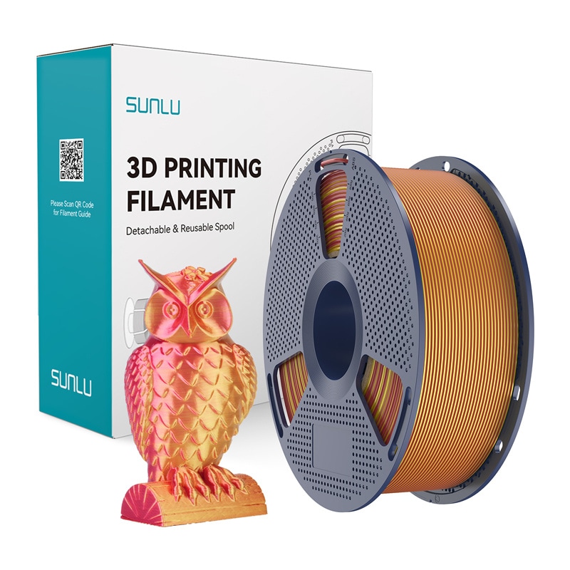 Sunlu PLA+ Silk Dual Color Filament (rød og gull)