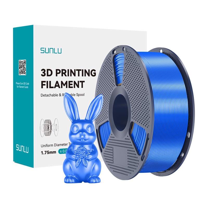 Sunlu PLA+ Silk Filament (blå)
