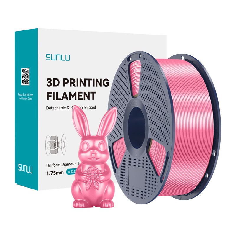 Sunlu PLA+ silkefilament (rosa)