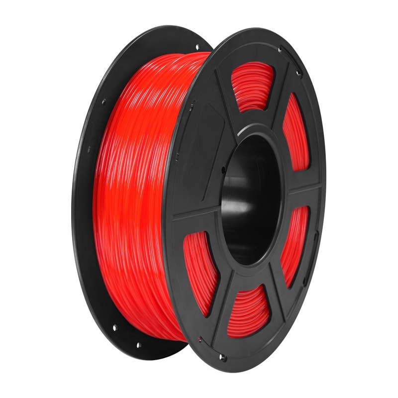 Anycubic TPU-filament (gjennomsiktig rød) 1 kg