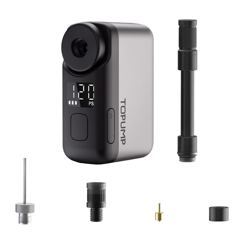 Cycplus AS200 PRO elektrisk sykkelpumpe / minipumpe med 120 PSI, LED-display og automatisk stopp