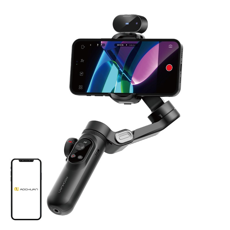 AOCHUAN X Pro Gimbal med AI-sensor (svart)