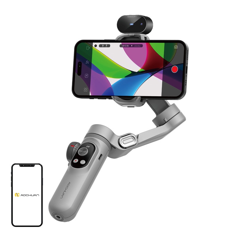AOCHUAN X Pro Gimbal med AI-sensorer (grå)