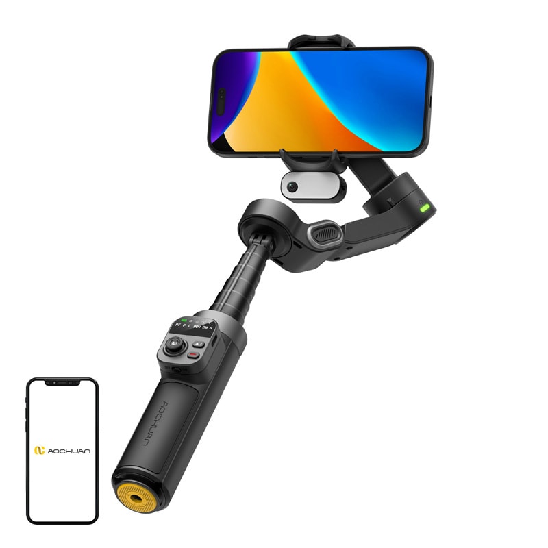 AOCHUAN X3 Gimbal med AI-sensor (svart)