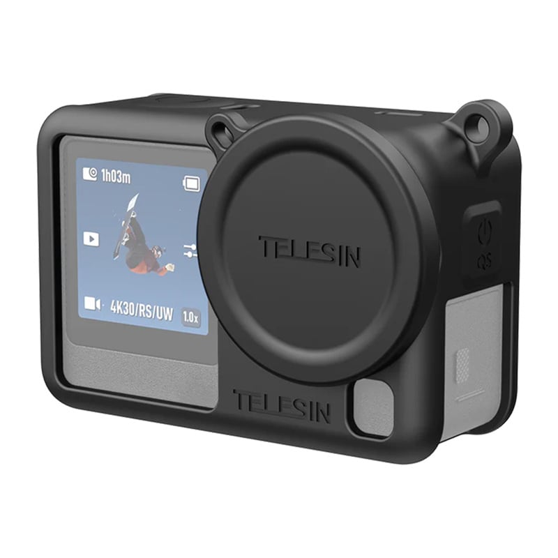 Telesin beskyttelsesetui i silikon for DJI Osmo Action 6 (svart)