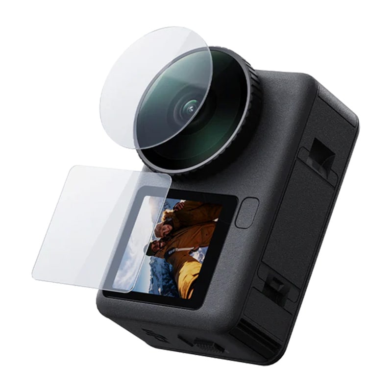 Telesin herdet glass sett for DJI Osmo Action 6 (objektiv + skjerm)