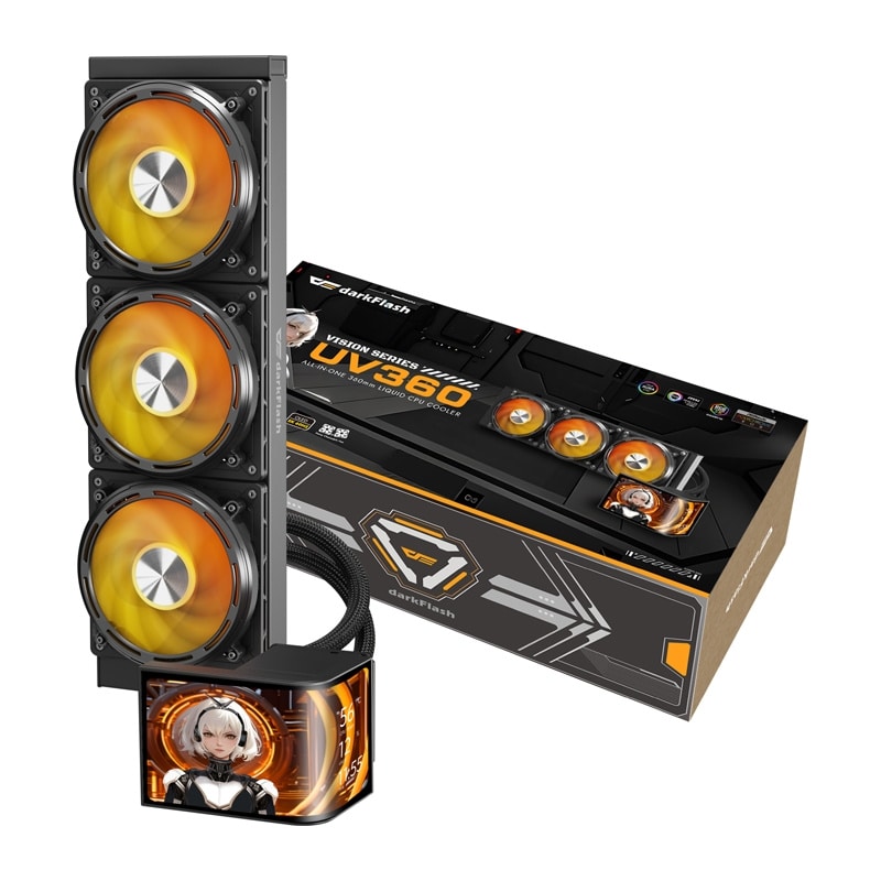 DarkFlash UV360 CPU-kjøler (svart)