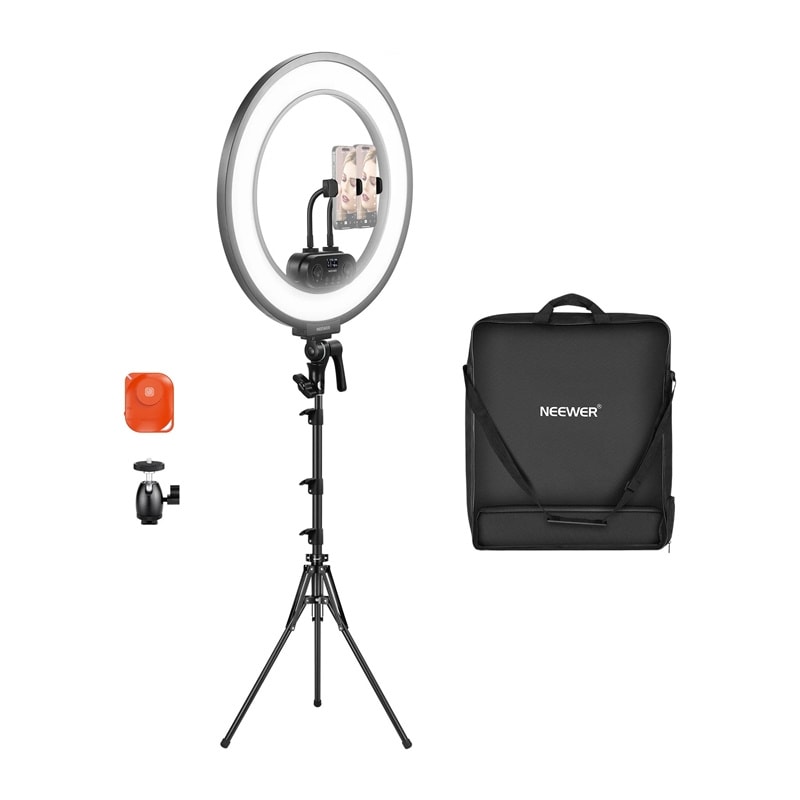 Neewer RL45B 45W 18″ ultratynt LED-ringlyssett
