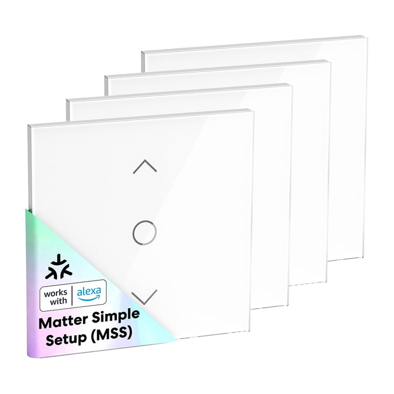 MEROSS MRS100MA(EU) Smart Wi-Fi (Matter) rullegardinbryter (4-pakning)