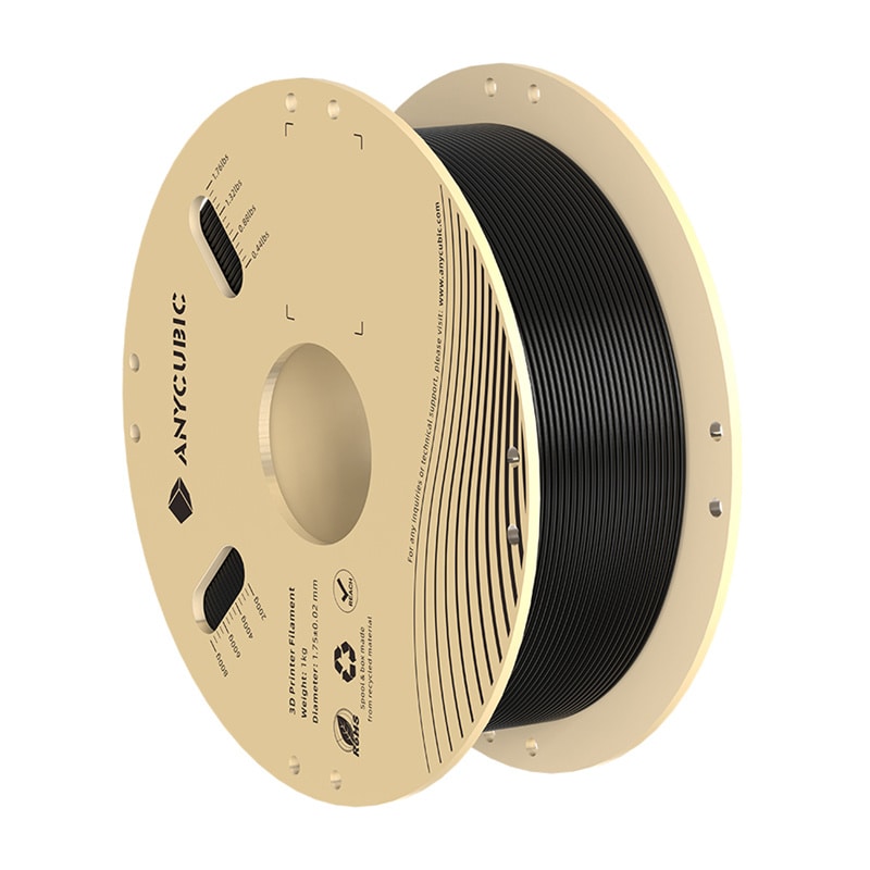 PLA Anycubic 1 kg filament (svart)