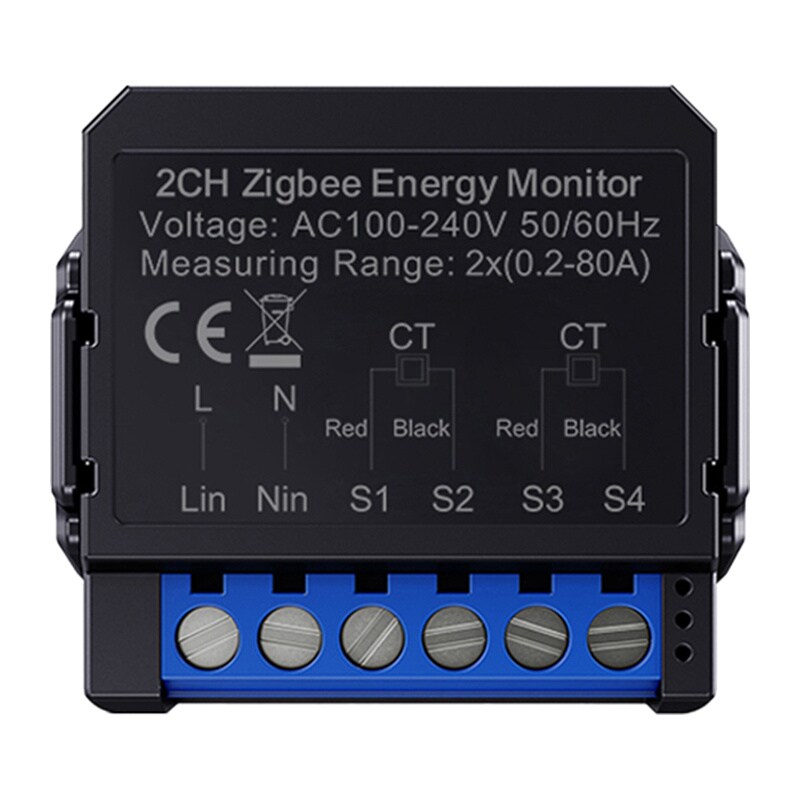 Avatto ZigBee smart toveis energimåler ZWPM16-2