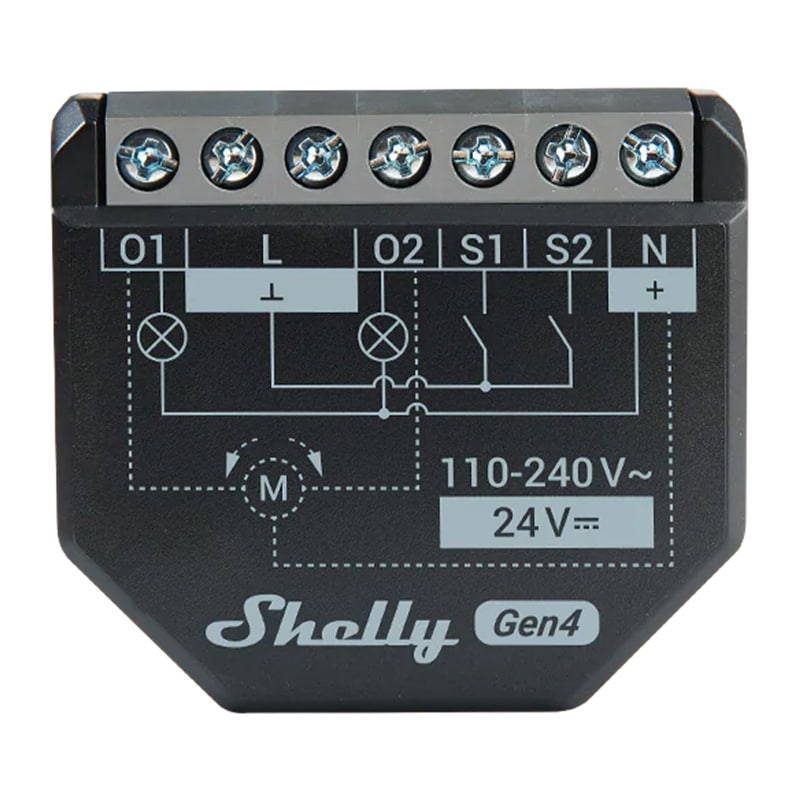 Shelly 2PM Gen4 Zigbee/Matter-kontroller