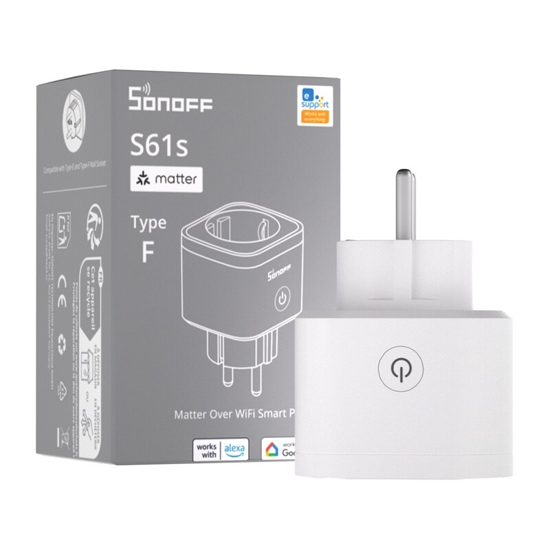Sonoff S61s Matter-stikkontakt via Wi-Fi