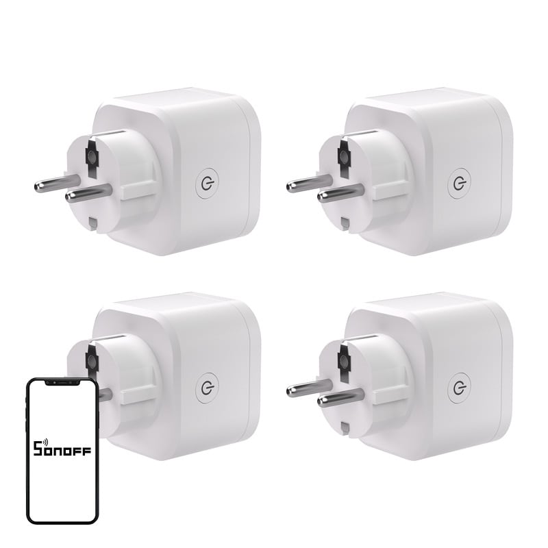 Sonoff S61s Matter-stikkontakt via Wi-Fi, 4-pakning