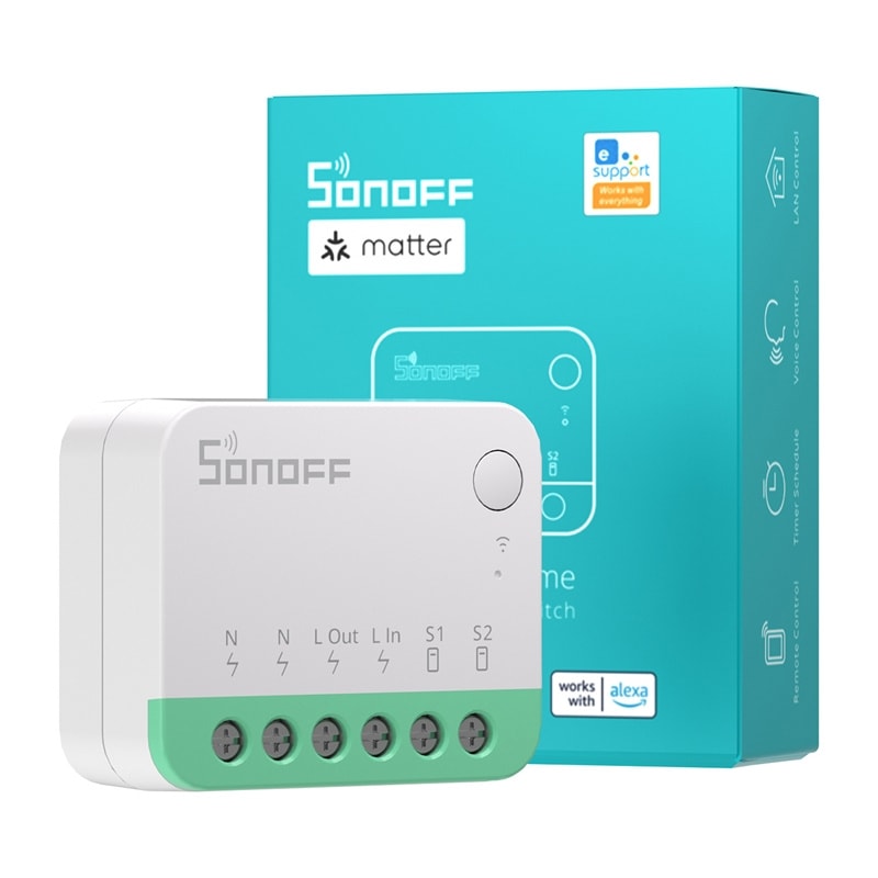 Sonoff MINIR4M (Extreme) Matter Switch, 4-pakning