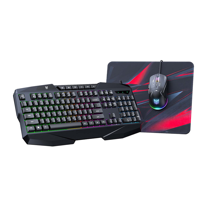 Onikuma TZ3006 3-i-1-spillsett: Tastatur + mus + musematte