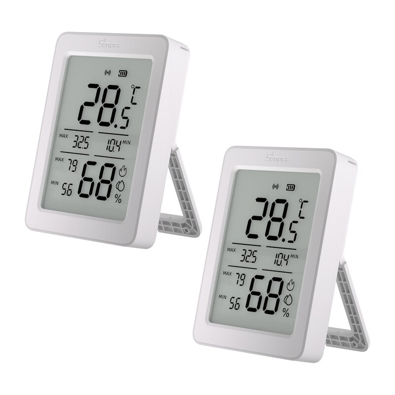 Sonoff ZigBee SNZB-02DR2 temperatur- og fuktighetssensor, 2-pakning