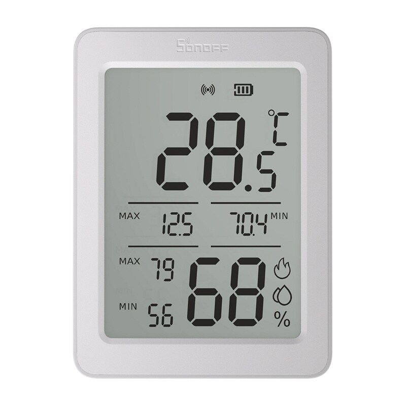 Sonoff ZigBee SNZB-02DR2 temperatur- og fuktighetssensor, 2-pakning