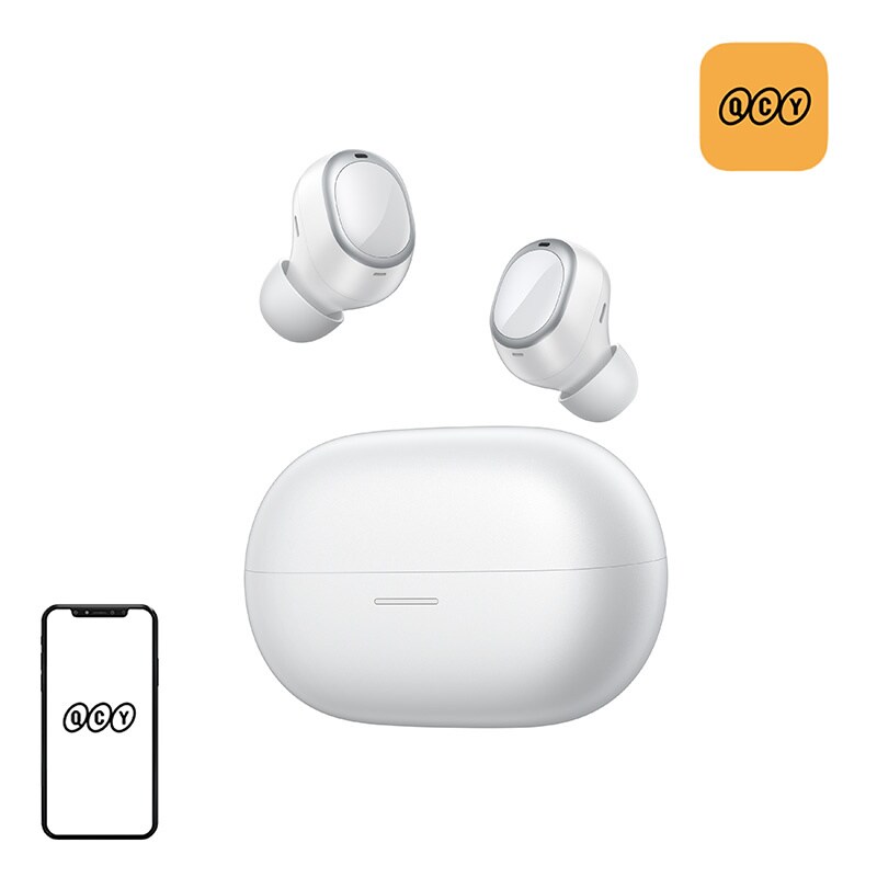 QCY Melobuds A30 trådløse ørepropper (hvite)