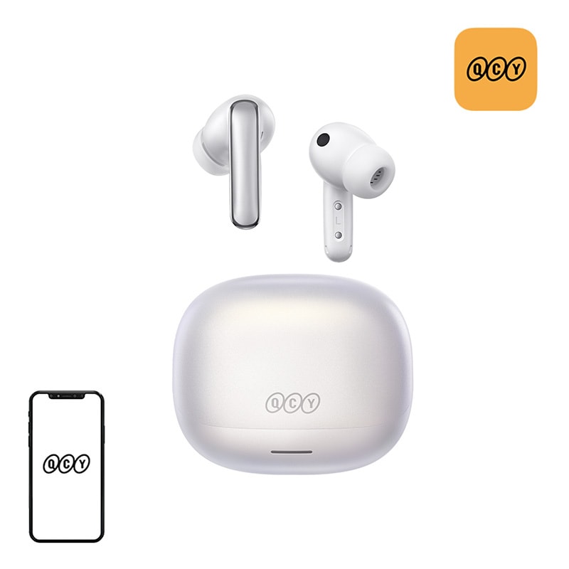 QCY Melobuds N65 trådløse ørepropper (hvite)