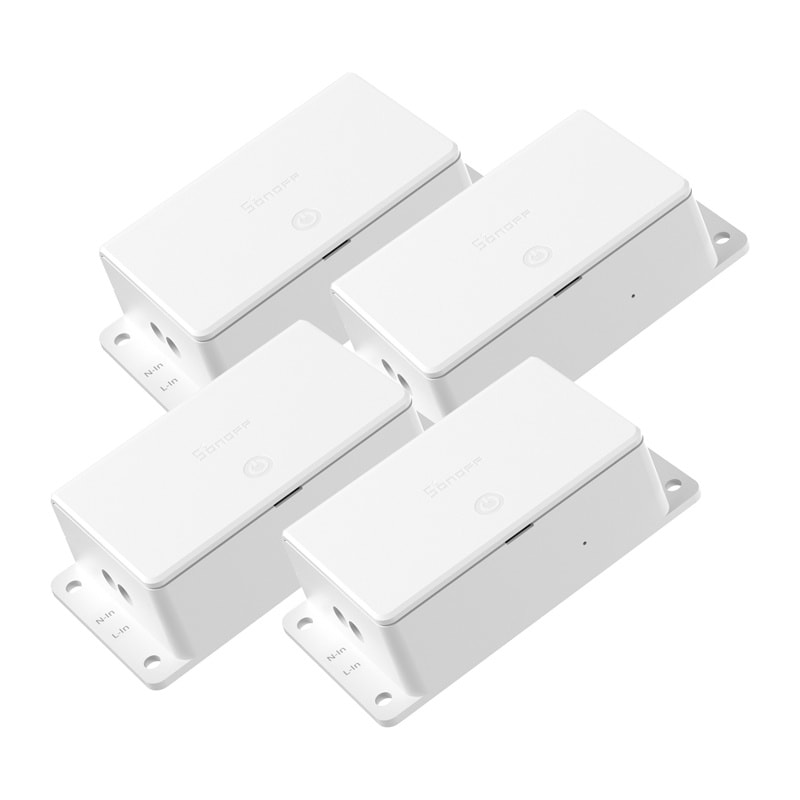 Sonoff Basic R5 Gen5 Wi-Fi Matter 10A-bryter, 4-pakning