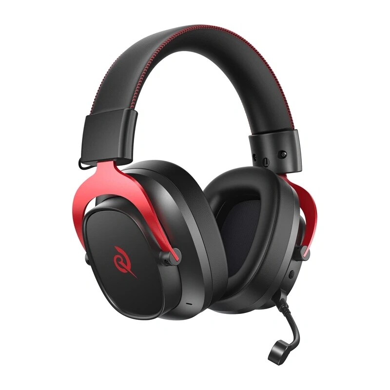 QCY Heroad VT200 spillhodetelefoner (svart og rød)