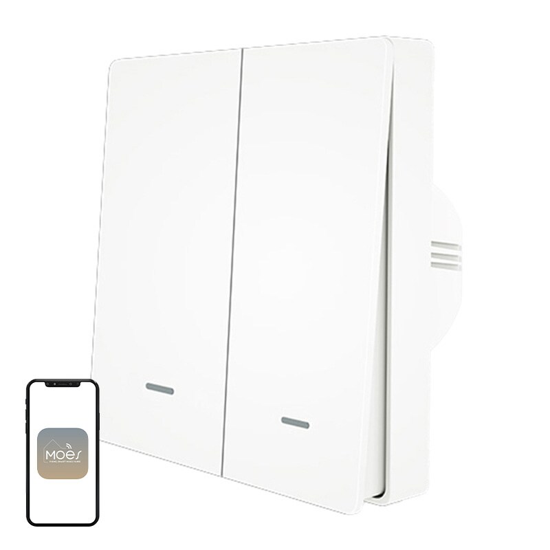 MOES ZS-B-EU2 ZigBee 2-kanals lysbryter