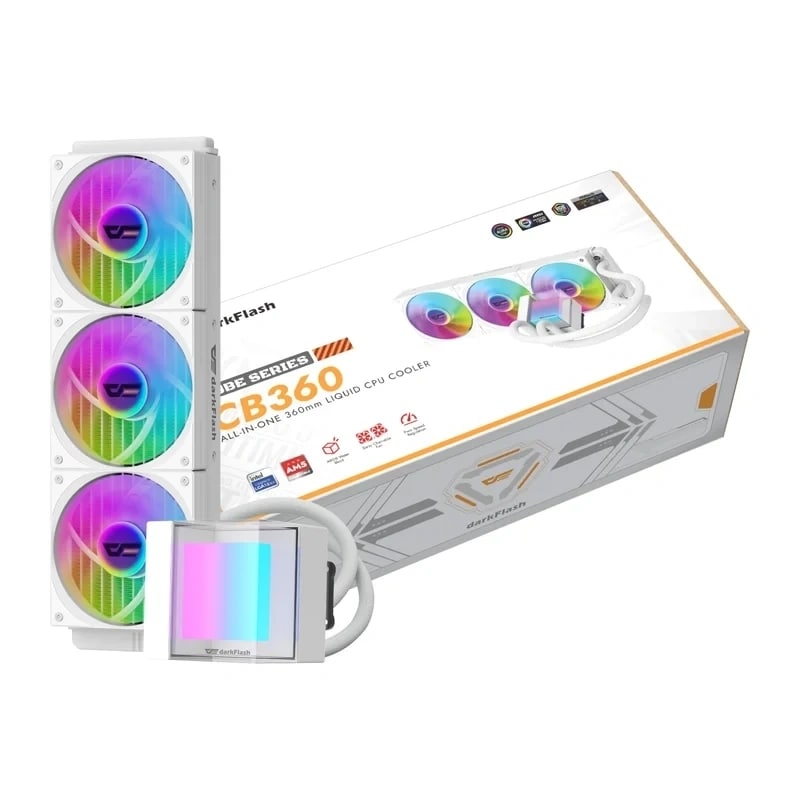 Darkflash CB360 CPU-kjøler (hvit)