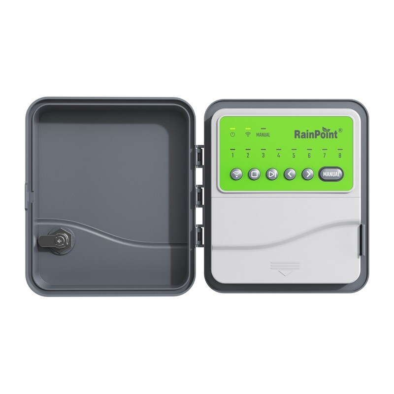 RainPoint 8-sone WiFi-styrt vanningskontroller for klimaanlegg