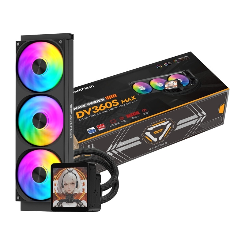DarkFlash DV360S MAX CPU-kjøler (svart)