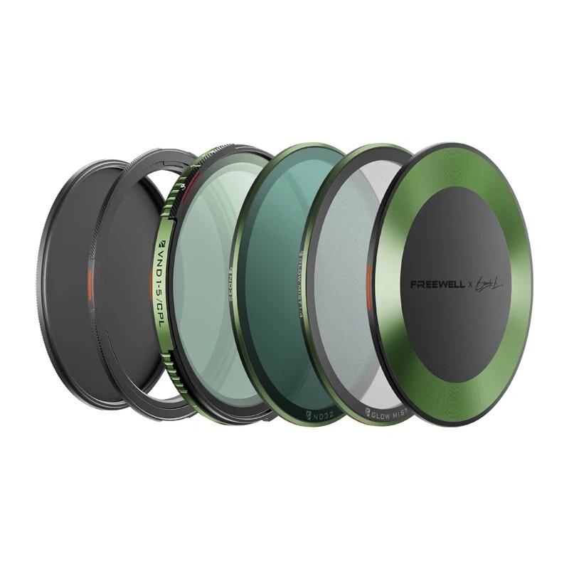Sett med variabelt ND-CPL-filter, Freewell Brandon Li, 82 mm