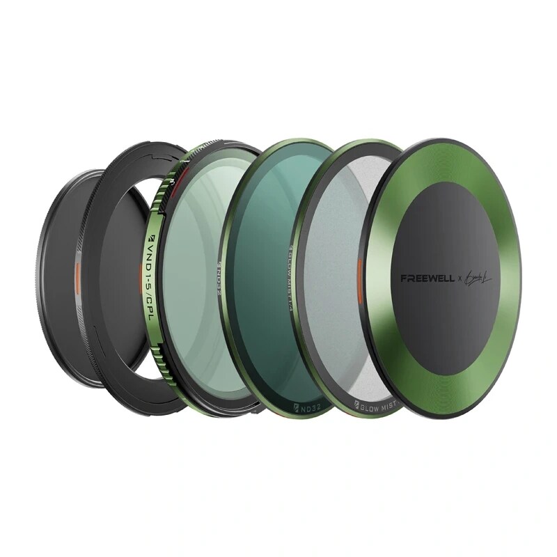 Sett med variabelt ND-CPL-filter, Freewell Brandon Li, 72 mm