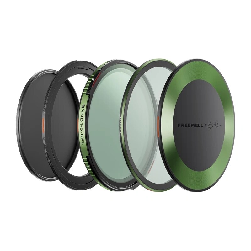 Sett med variabelt ND-CPL-filter, Freewell Brandon Li, 77 mm