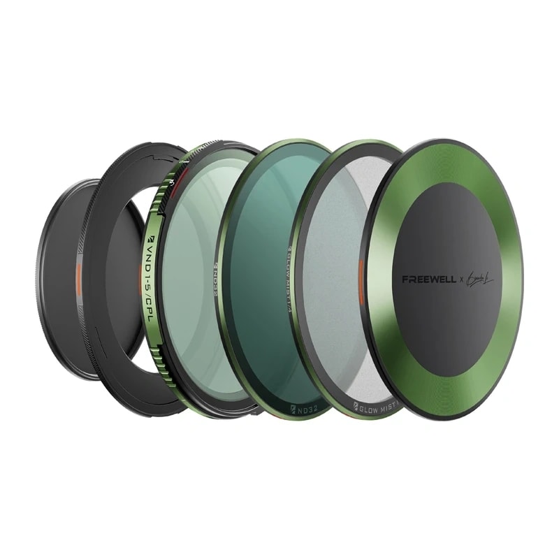 Sett med variabelt ND/CPL-filter, Freewell Brandon Li, 67 mm