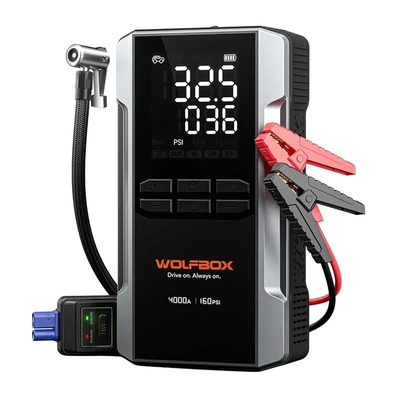 WOLFBOX MegaVolt 24 Air 24 000 mAh 4 000 A startbatteri