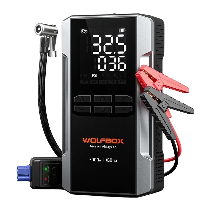 WOLFBOX MegaVolt 16 Air 16 000 mAh 3 000 A startbatteri