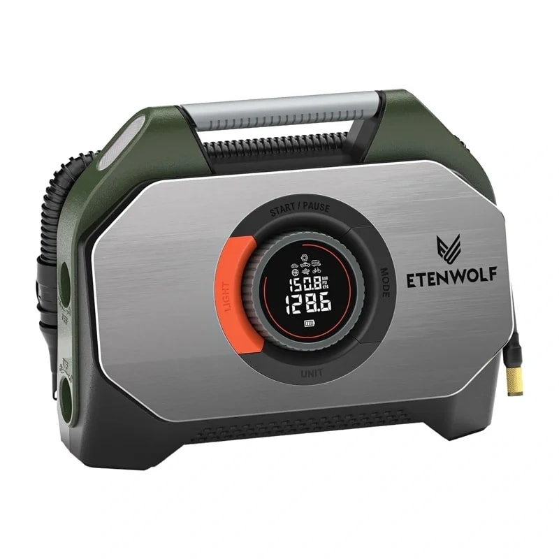 Etenwolf S7 bilkompressor, 11,03 bar, 38 400 mAh