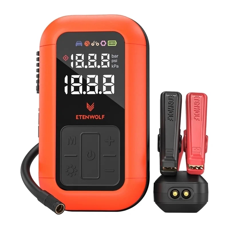 Etenwolf X6 Pro Max bilkompressor, 11,03 bar, 12 000 mAh