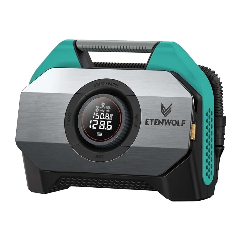 Etenwolf S6 bilkompressor, 11,03 bar, 19 200 mAh (blå)