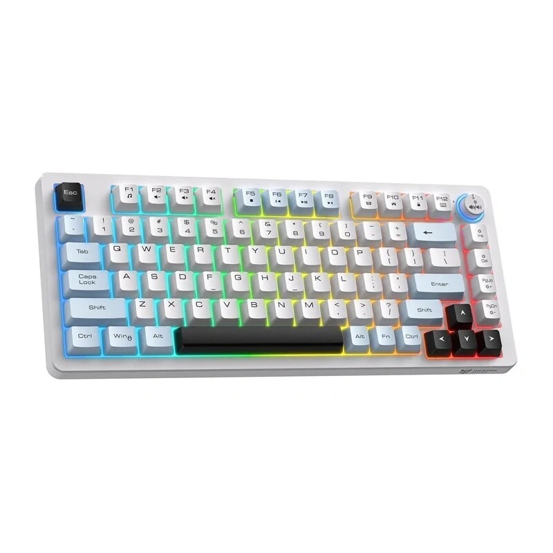 ONIKUMA MT501 spilltastatur (hvit)
