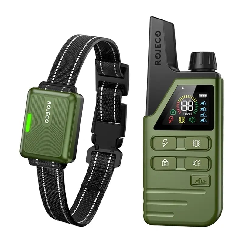 Treningshalsbånd Rojeco DOG800 (grønt)