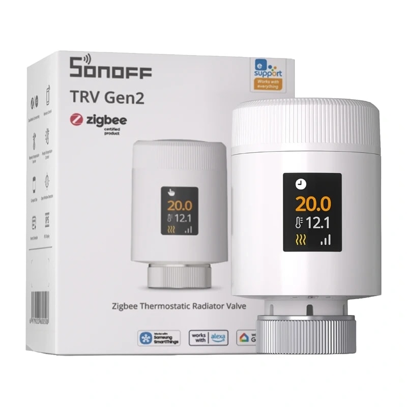Termostatisk radiatorventil Sonoff TRV Gen2 ZigBee