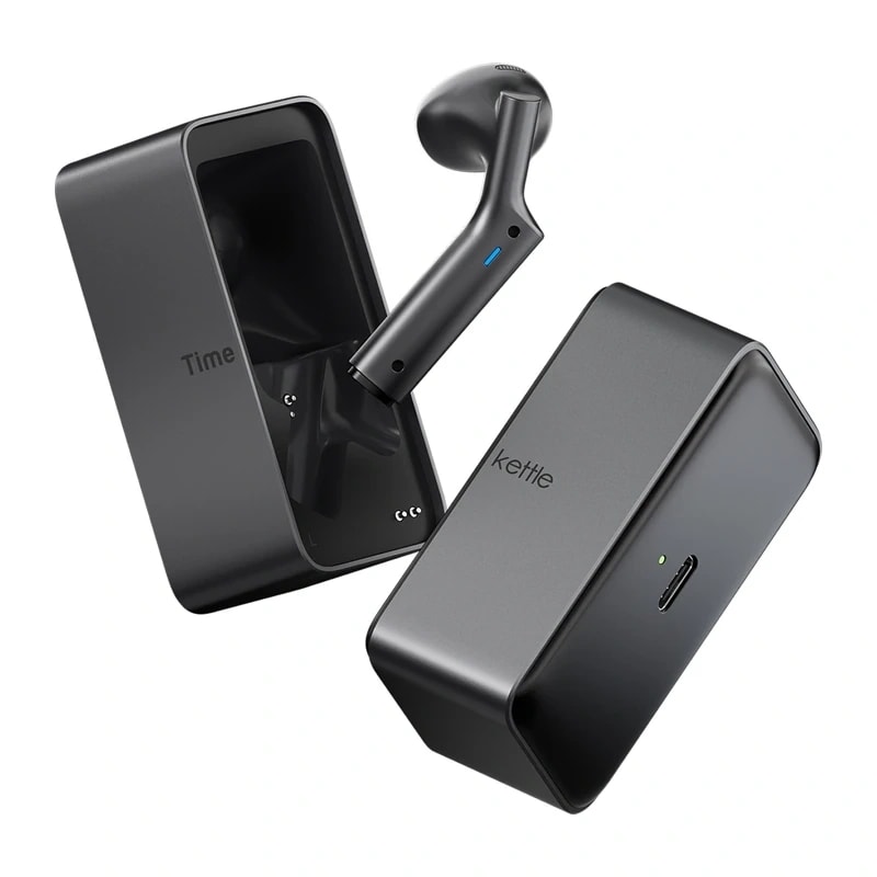 TimeKettle W4 Plus TWS-øretelefoner med oversettelsesfunksjon (svart)