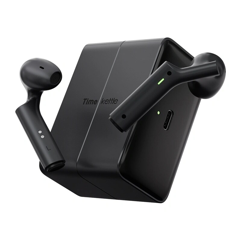 TimeKettle W4 Plus TWS-øretelefoner med oversettelsesfunksjon (svart)