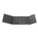 Sammenleggbart trådløst tastatur med Touchpad Kjøp på Foldbart Mini tastatur isilikon Kjøp på 24hshop.no